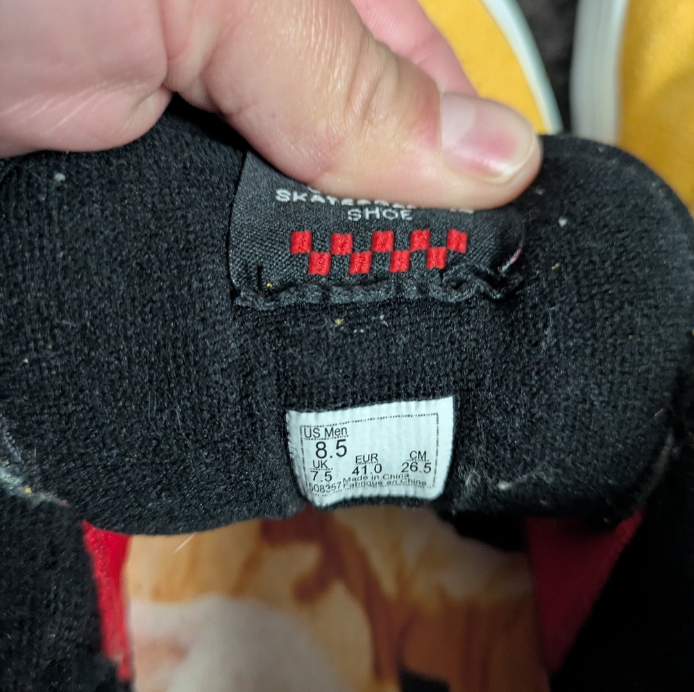 Vans Half Cab Men 8.5 Yellow and Black Sneakers Bruce Lee Used 012025 - Picture 8 of 8